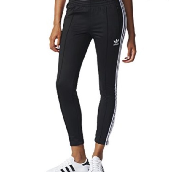 Adidas Cropped Three Stripe Track Pants - Picture 1 of 6